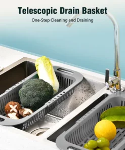 Extend Kitchen Sink Adjustable Drain Basket