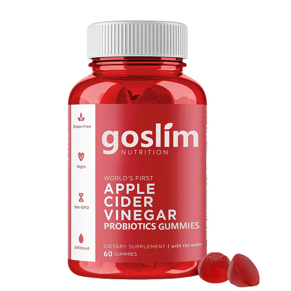 GoSlim™ Vinagre de sidra de manzana Gomitas probióticas para adelgazar