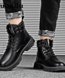 Handmade Leather Boots All Black