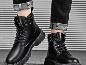 Handmade Leather Boots All Black