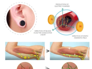 HealBio® Titanium Lymphvity MagneTherapy EarStuds