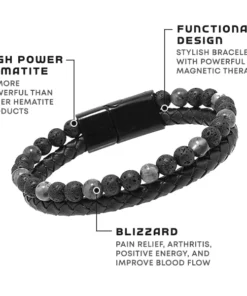 Humanic+ Pro MAXHematie Tiger Eye Lava Bracelet