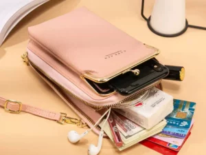 Large Capacity Leather Crossbody Bag