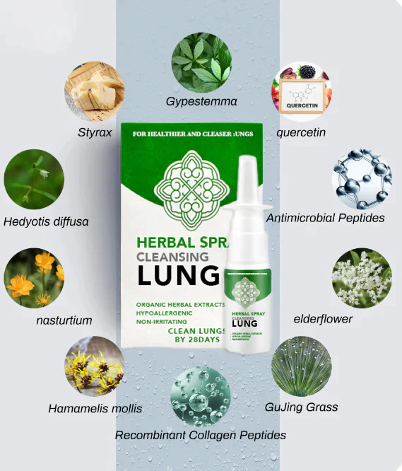 Organic Herbal Lung Cleanse Repair Nasenspray