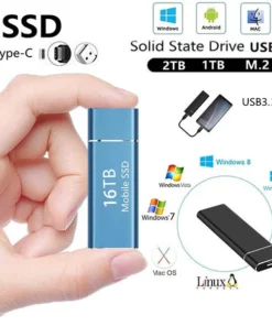 PORTABLE EXTERNAL SOLID STATE DRIVE, UP TO 1050MB/S, COMPATIBLE WITH PC, MAC, PS4 & XBOX