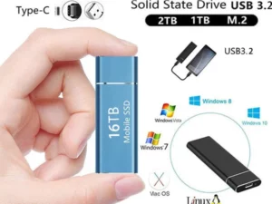PORTABLE EXTERNAL SOLID STATE DRIVE, UP TO 1050MB/S, COMPATIBLE WITH PC, MAC, PS4 & XBOX