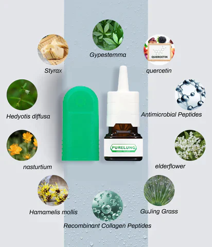 PURELUNG® Organic Herbal Lung Restoration and Revitalizer Nasenspray-Pro-Formel