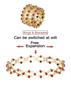 PreSlim 2 in 1 Adjustable MagneticTherapy Transforming Bracelet Ring