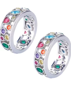 RainbowHealth Crystal Quartz IONX Ring