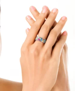 RainbowHealth Crystal Quartz IONX Ring