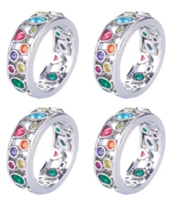 RainbowHealth Crystal Quartz IONX Ring