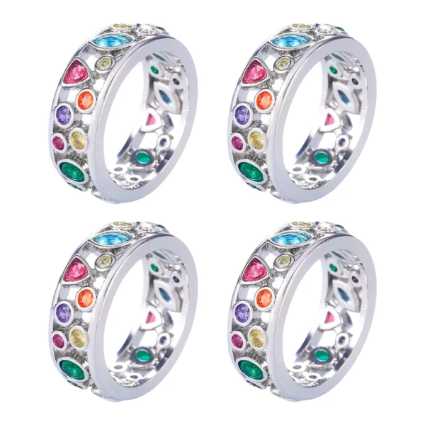 Cincin IONX Kristal Kuarsa RainbowHealth