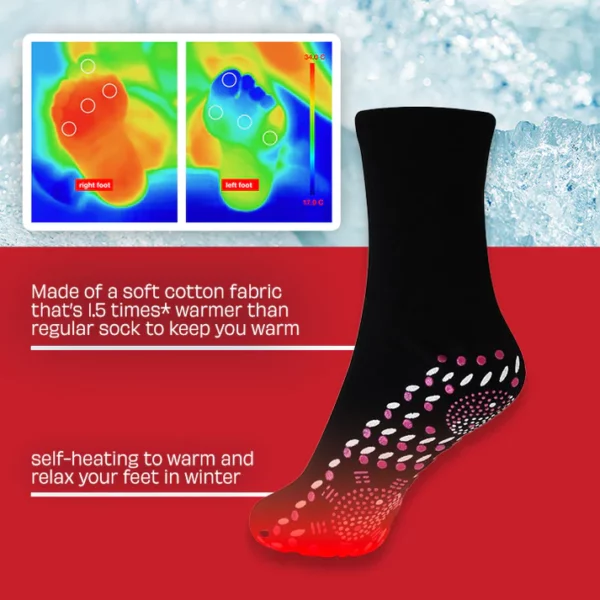 හැඩය Z™ Acupressure Self-heating Shaping Sock