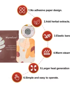 WarmCare® Organic Herbal Detox Acupuncture Warm Foot Patch