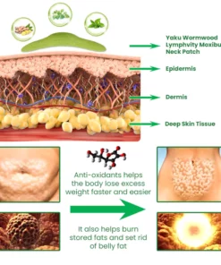 Yaku Wormwood Lymphvity Moxibustion Neck Patch