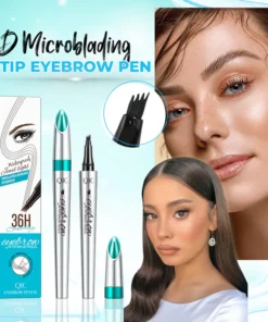 قلم حواجب ثلاثي الأبعاد Microblading 3 رؤوس