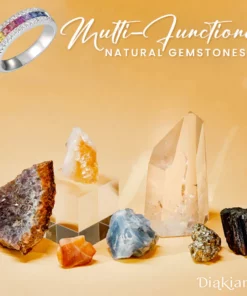 Diakiane Rainbow-Tourmaline Spinni-Ring