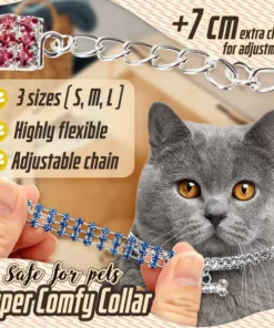 Elegant Rhinestone Pet Collar