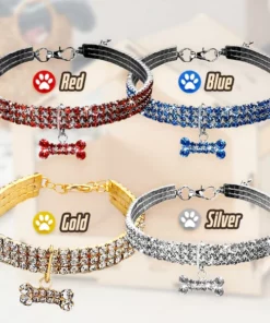 Elegant Rhinestone Pet Collar
