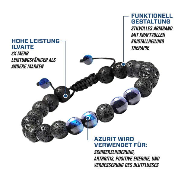 Energeti Azurit Radioaktives Armbändchen