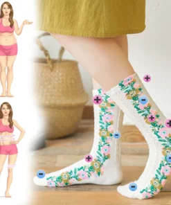 Fittex™ HeatDetox Floral Socks