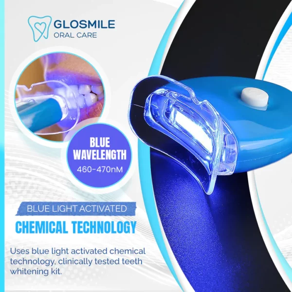 GloSmile Tandblegningssæt til hjemmebrug med LED-lys