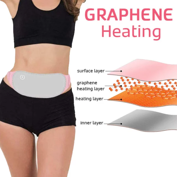 Cinturón de masaje de punto de acupuntura con calentamiento de grafeno
