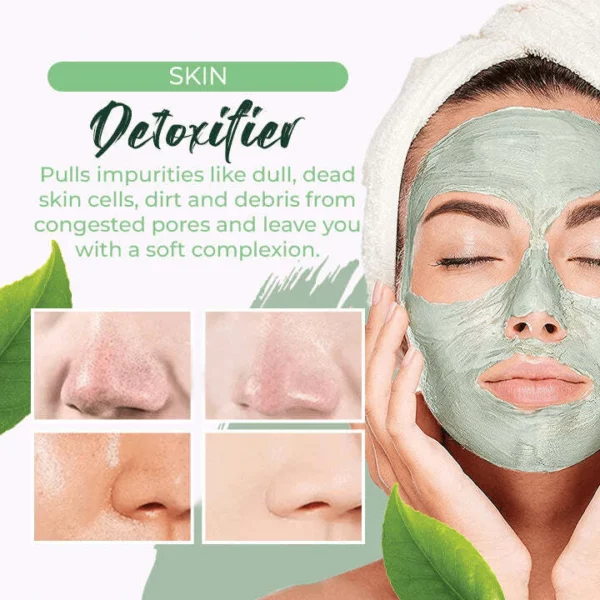 Mascarilla exfoliante de limpieza profunda en polvo de té verde