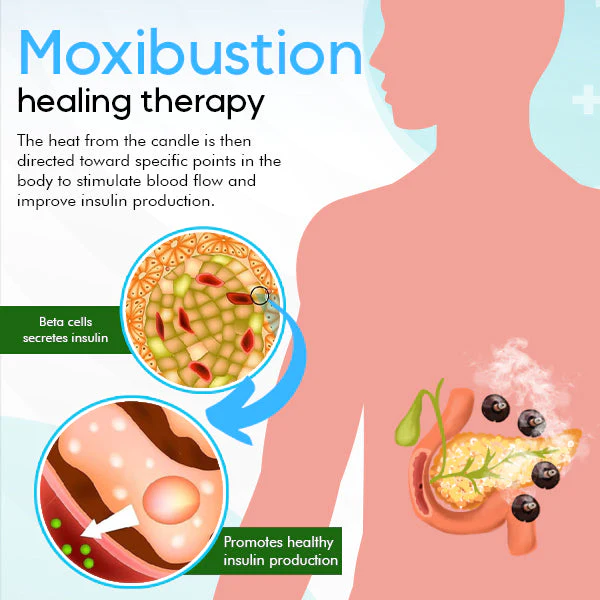 HealthGo™ ການຄວບຄຸມນ້ໍາຕານ Moxibustion