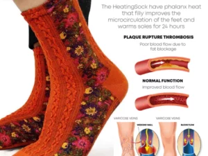 IONFit HeatingDetoxify Floral Socks