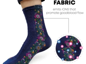 IONFit HeatingDetoxify Floral Socks