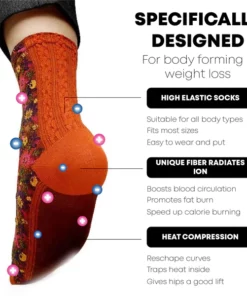 IONFit HeatingDetoxify Floral Socks