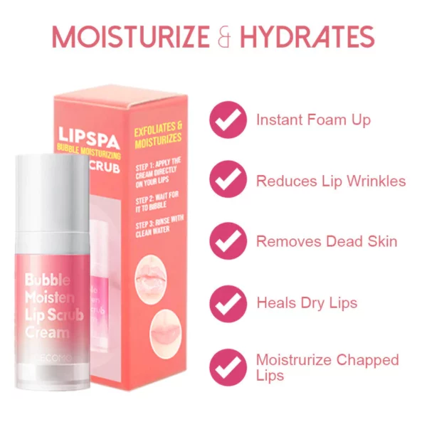 LIPSPA Bubble დამატენიანებელი ტუჩის სკრაბი