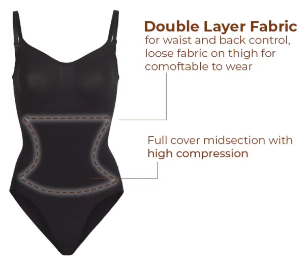 Landola™ Sculpting Bodysuit med trykknapper