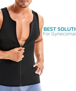 MANSON Gynecomastia Compress Zipper Vest