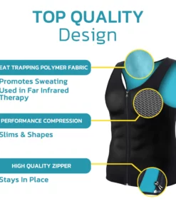 MANSON Gynecomastia Compress Zipper Vest