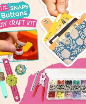 Metal Snaps Buttons DIY Craft Kit