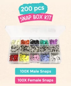 Metal Snaps Buttons DIY Craft Kit