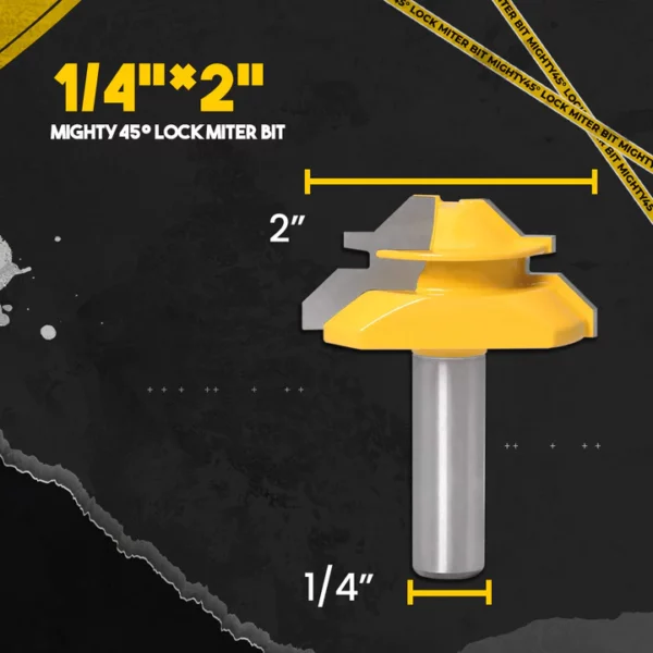 Broca de inglete de bloqueo Mighty45°