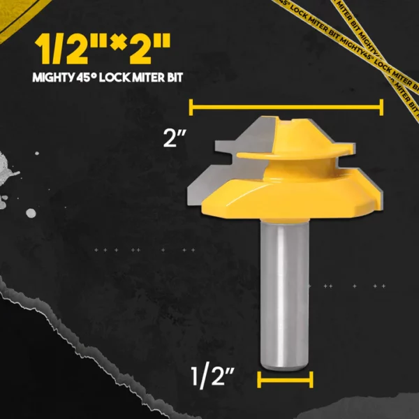 Mighty45° Lock Mitre Bit