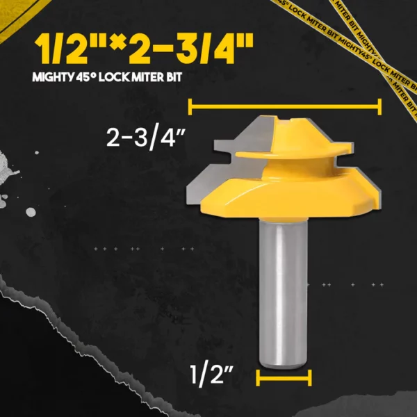 Mighty45° Lock Mitre Bit