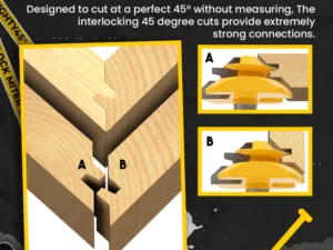 Mighty45° Lock Miter Bit