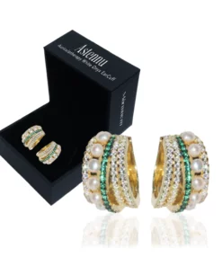 Mormuem™ Astennu Lymphvity Auriculotherapy White Onyx EarCuff