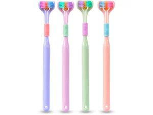 New Three Heads V Shape Toothbrush