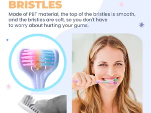 New Three Heads V Shape Toothbrush