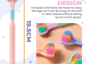 New Three Heads V Shape Toothbrush
