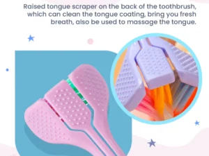New Three Heads V Shape Toothbrush