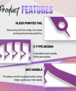New Z-Shaped Hair Fluffy Stitch Comb