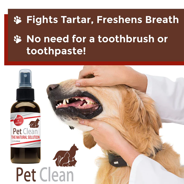 कुत्तों और बिल्लियों के लिए पेट क्लीन™ दांत सफाई स्प्रे