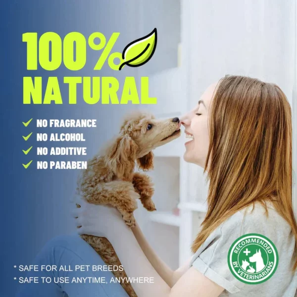 PetClean™ Tandrensespray til hunde og katte, eliminerer dårlig ånde, målretter mod tandsten og plak, uden at børste